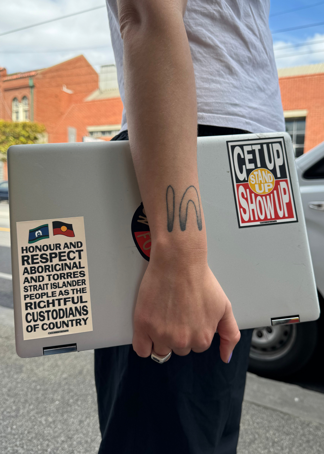 Get Up! Stand Up! Show Up! Sticker