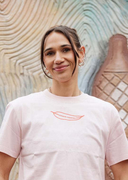 Honour Country Boxy Pink Tee