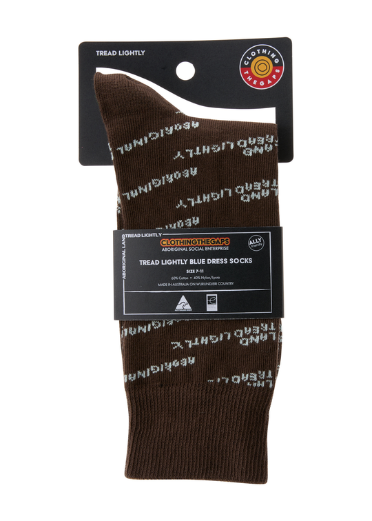 Blue Tread Lightly Dress Socks