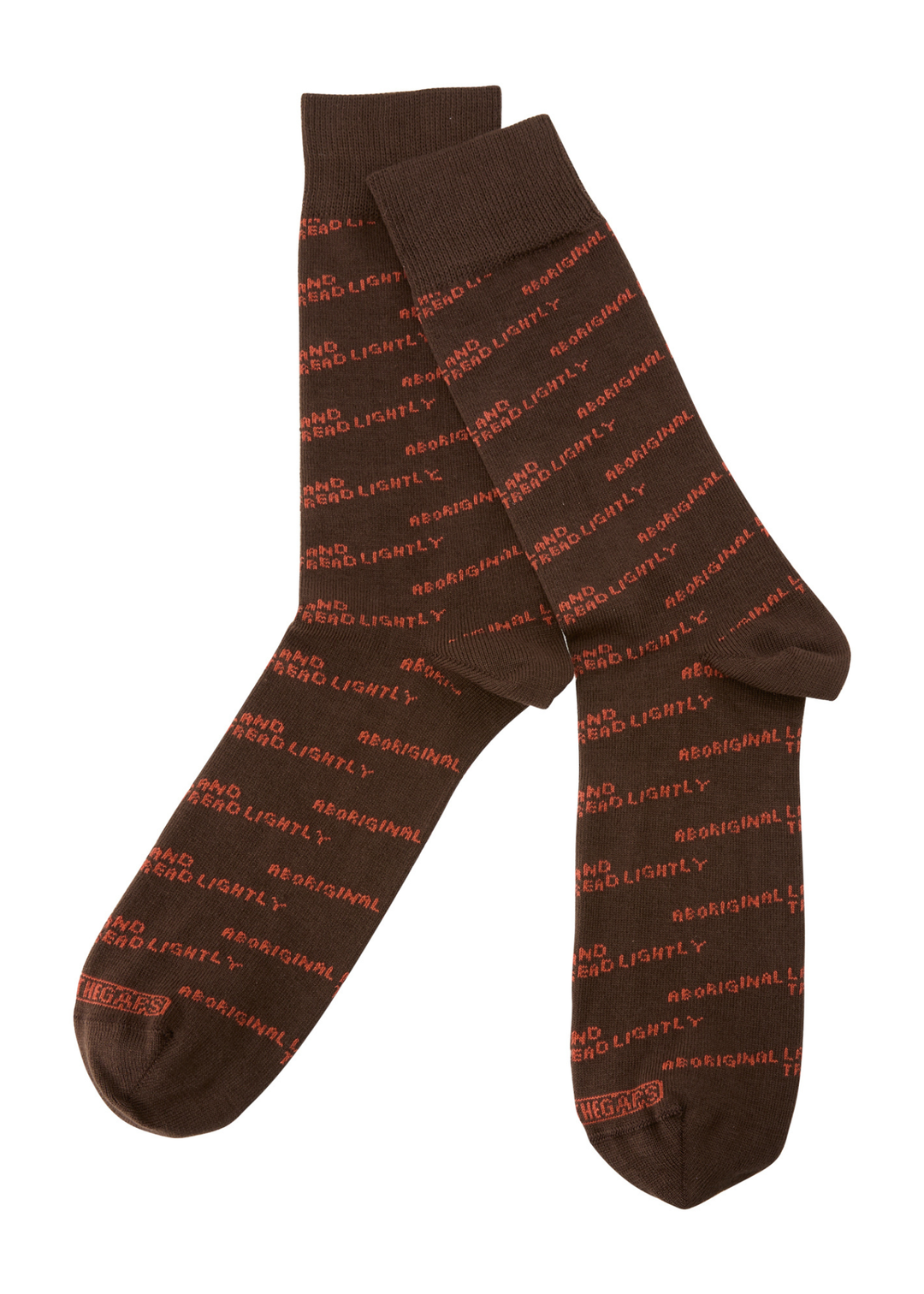 Orange Tread Lightly Dress Socks