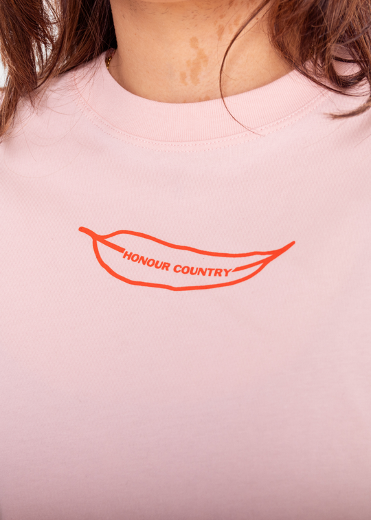 Honour Country Boxy Pink Tee
