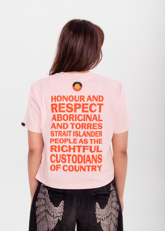 Honour Country Boxy Pink Tee