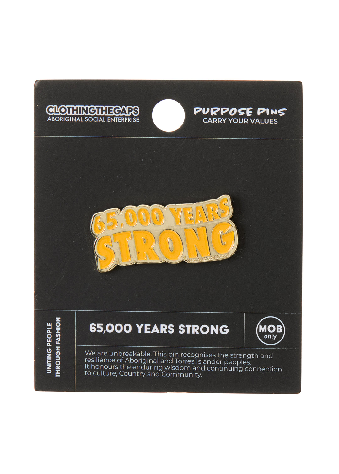 65,000 Years Strong Pin