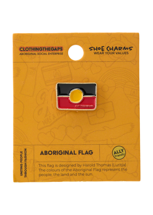 Aboriginal Flag Shoe Charm