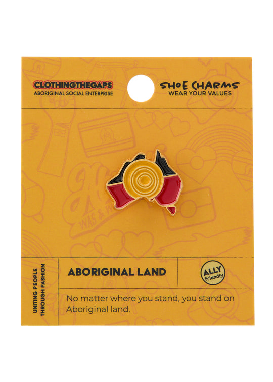Aboriginal Land Shoe Charm