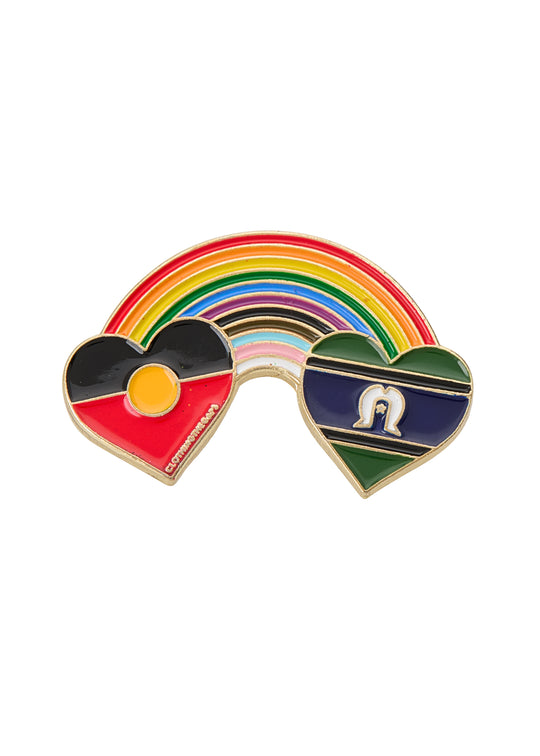 Blak Rainbow Luv Pin