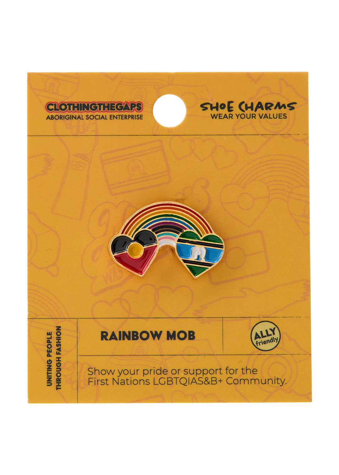 Blak Rainbow Luv Shoe Charm