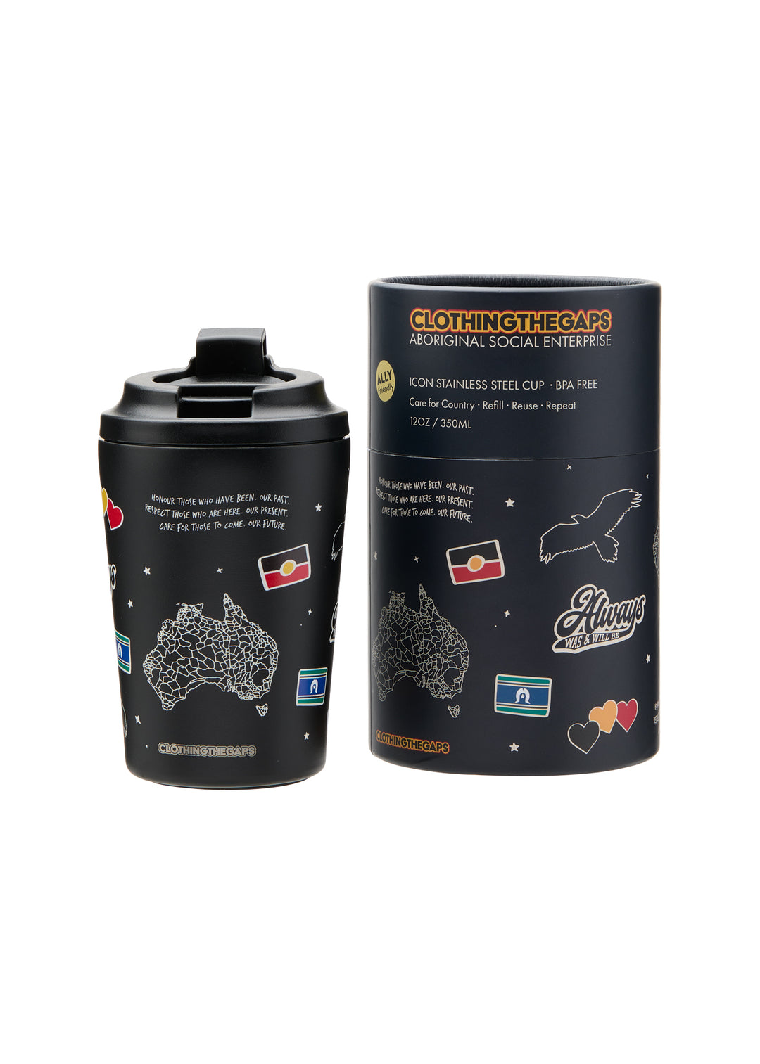 Icon Stainless Steel Reusable Cup 340ml / 12oz