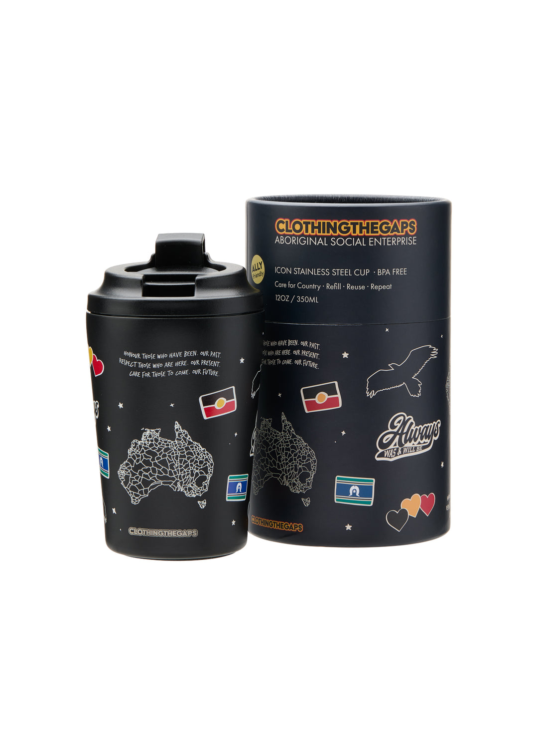 Icon Stainless Steel Reusable Cup 340ml / 12oz