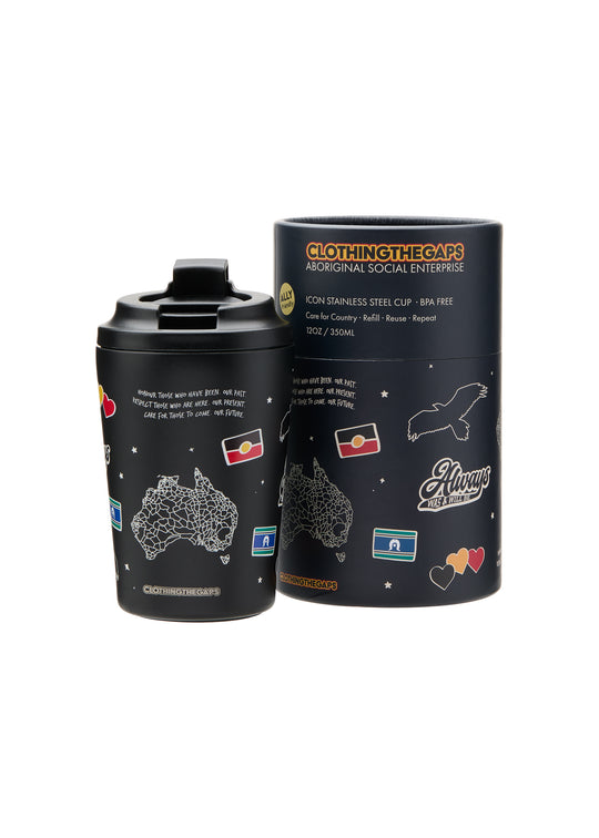 Icon Stainless Steel Reusable Cup 340ml / 12oz