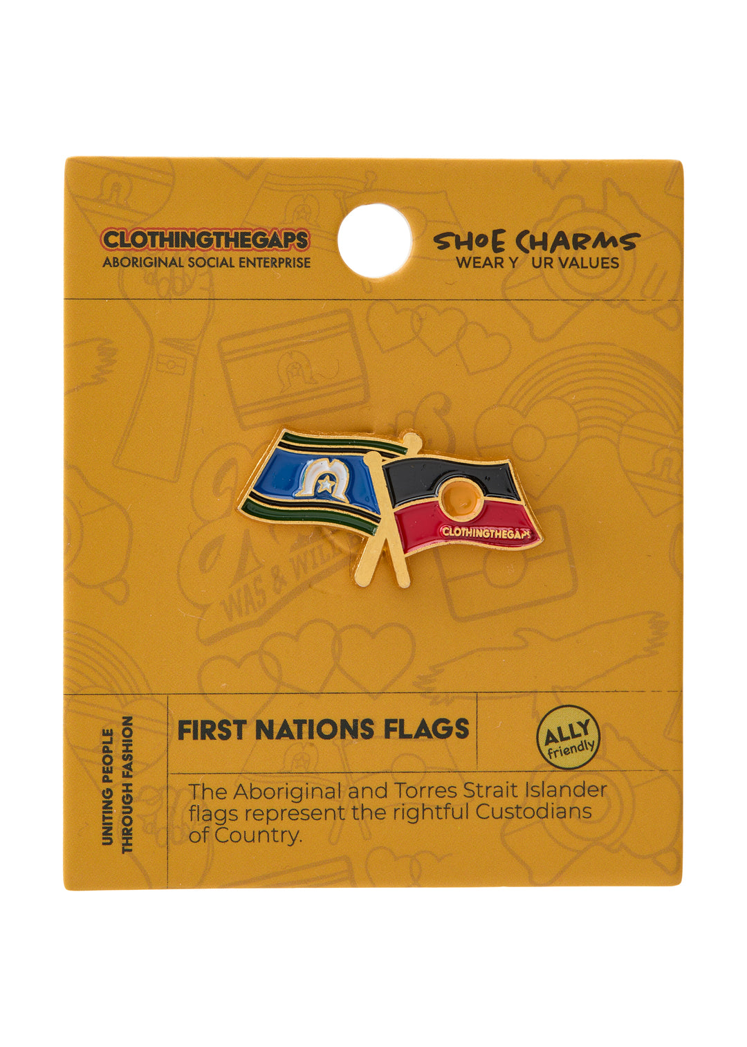 First Nations Flags Shoe Charm