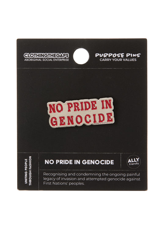 No Pride in Genocide Pin