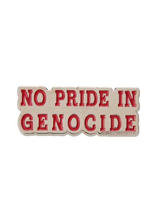 No Pride in Genocide Pin