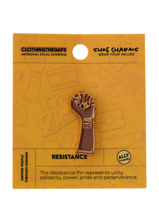 Resistance Fist Shoe Charm