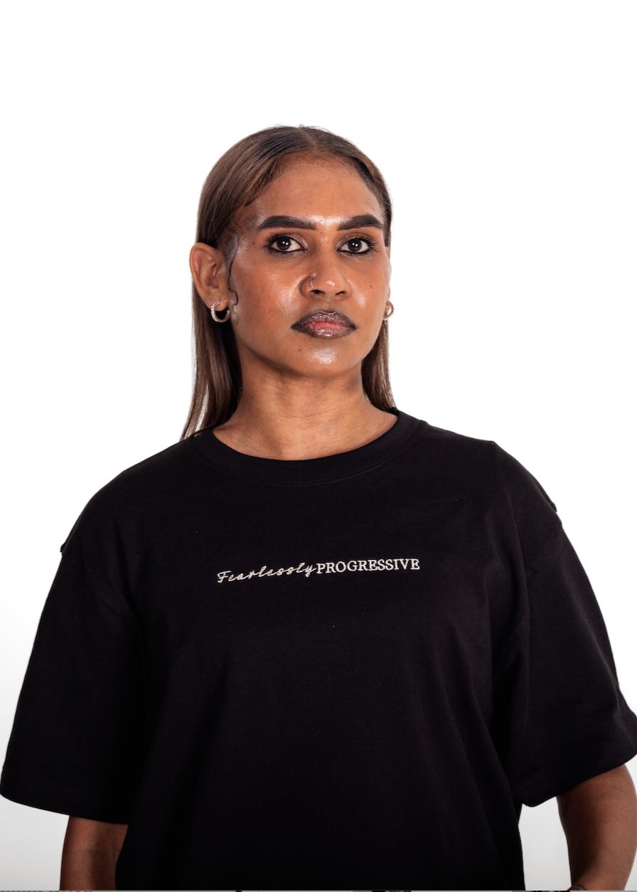 Fearlessly Progressive tee clothing the gaps