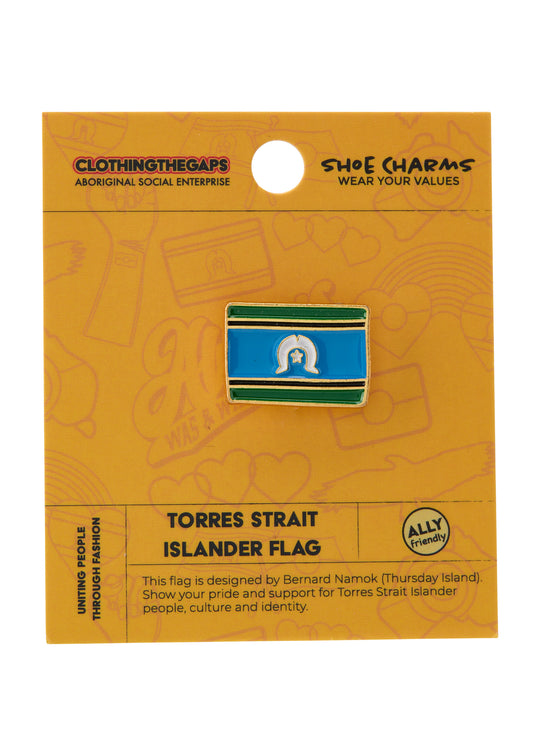Torres Strait Islander Flag Shoe Charm