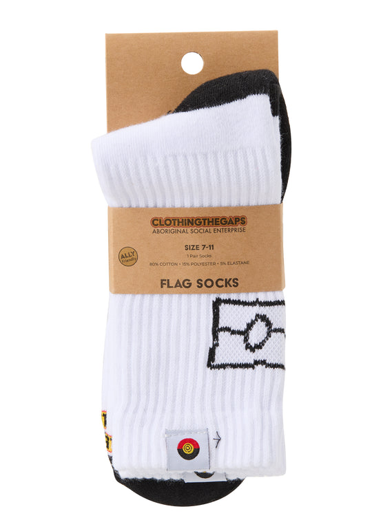 White Flag Socks