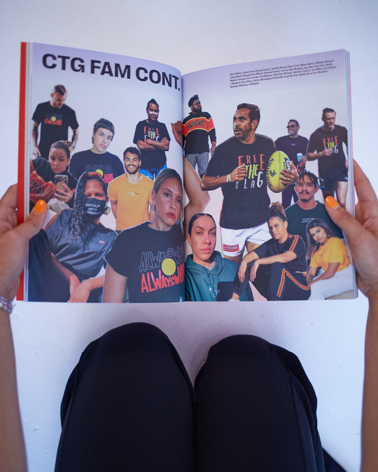 Clothing The Gaps. Self-Published Book DIGITAL DOWNLOAD. This book is a legacy piece – it allows us to reflect on our feelings, struggles, opinions and visions for the future. Containing many old pictures from photo shoots and shares the Clothing the gaps history.