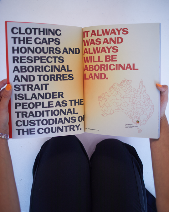 Clothing The Gaps. Self-Published Book DIGITAL DOWNLOAD. This book is a legacy piece – it allows us to reflect on our feelings, struggles, opinions and visions for the future. Containing many old pictures from photo shoots and shares the Clothing the gaps history.