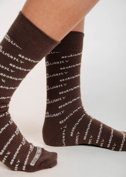 Blue Tread Lightly Dress Socks