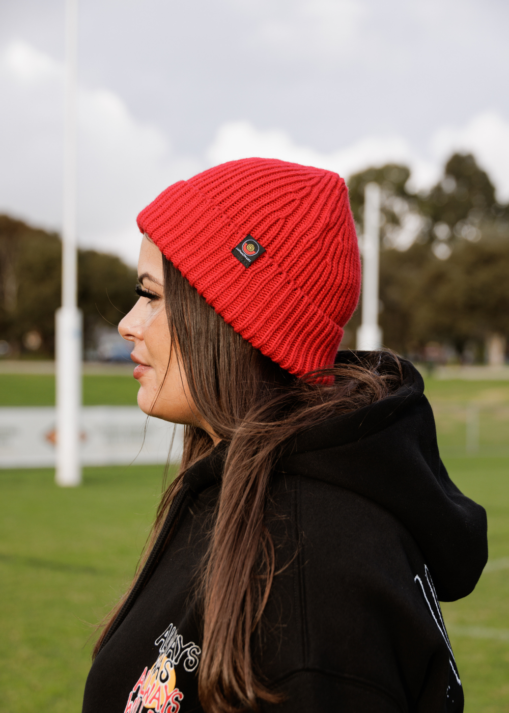 Naarm Wool Beanie - Red