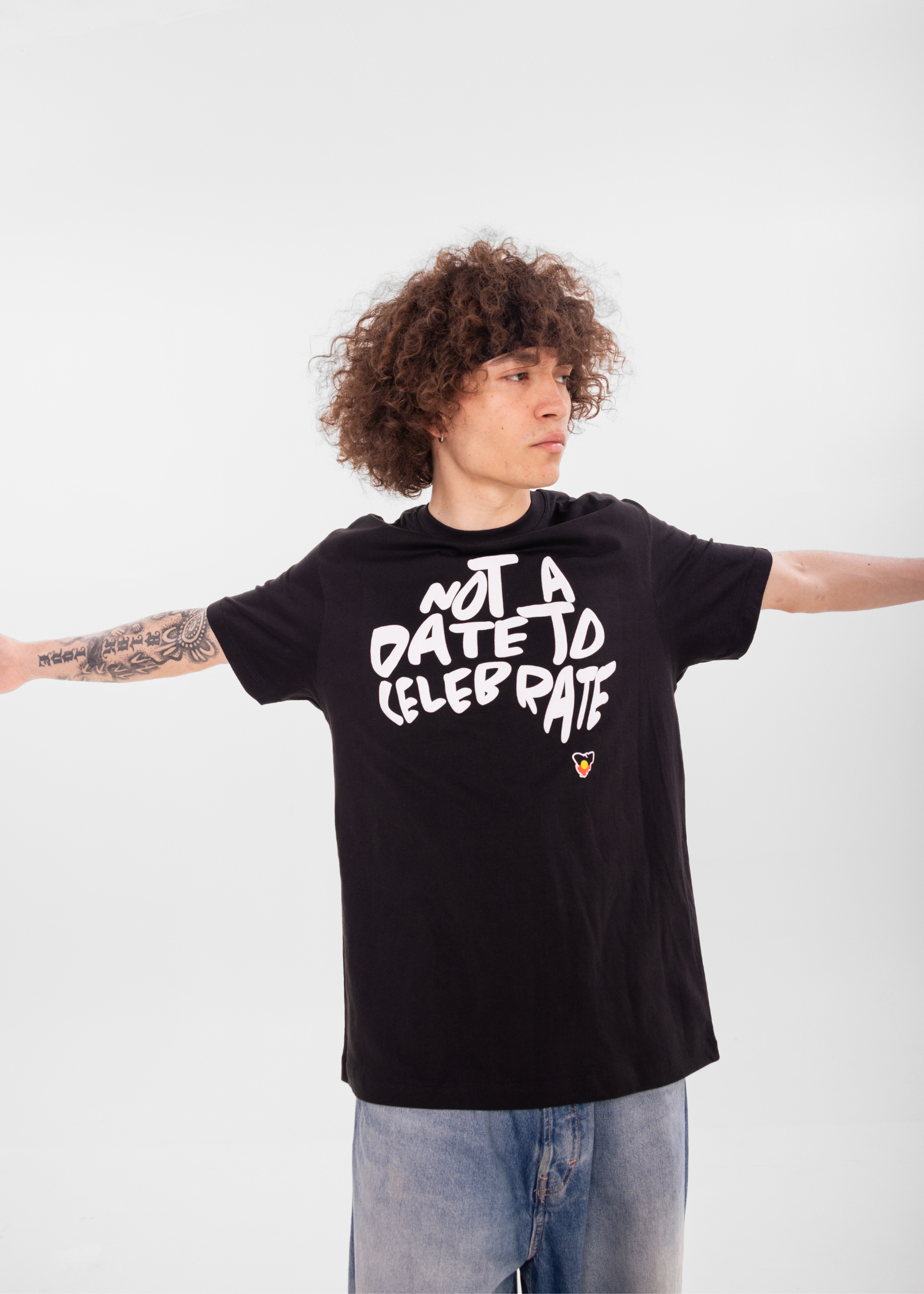 Not A Date To Celebrate Tee - Black