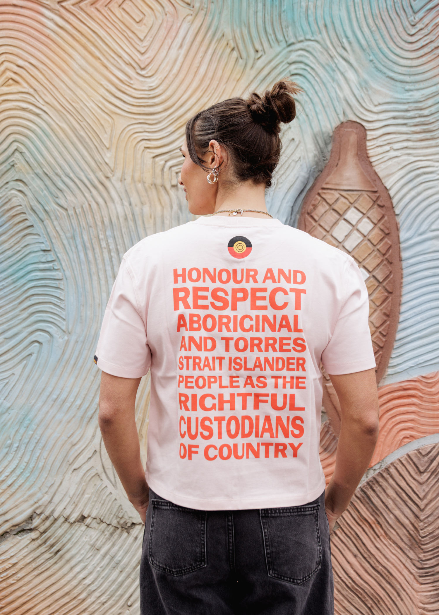 Honour Country Boxy Crop Tee Pink | Clothing The Gaps