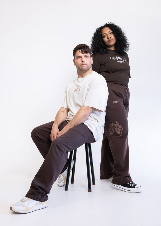 Brown Honour Country Track Pants