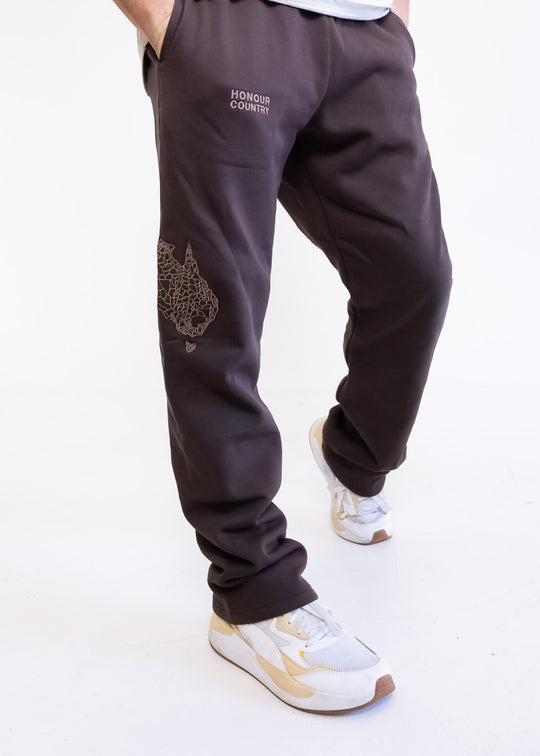 Brown Honour Country Track Pants