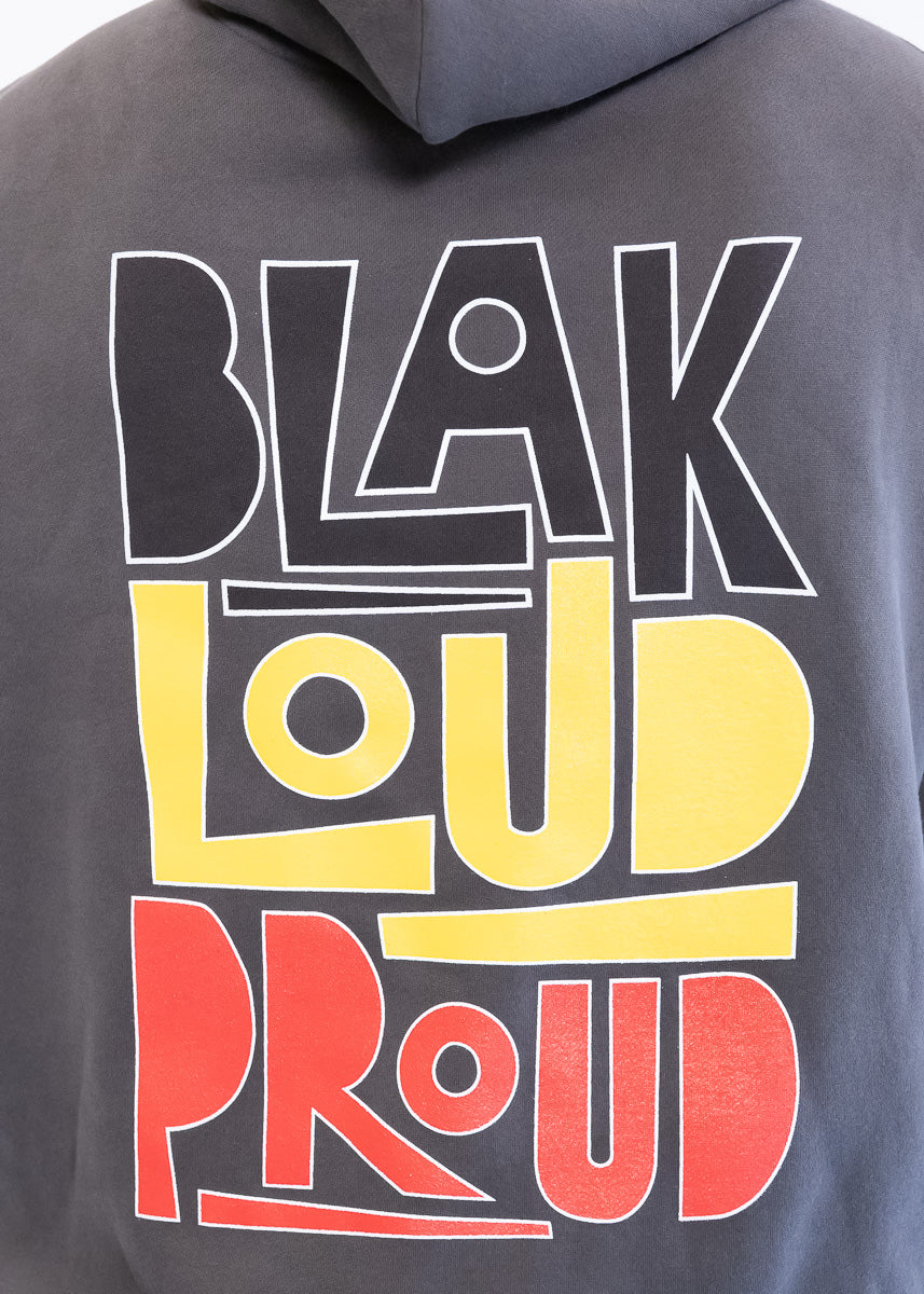 Aboriginal Flag Hoodie Blak Loud Proud NAIDOC Clothing The Gaps Aboriginal Business