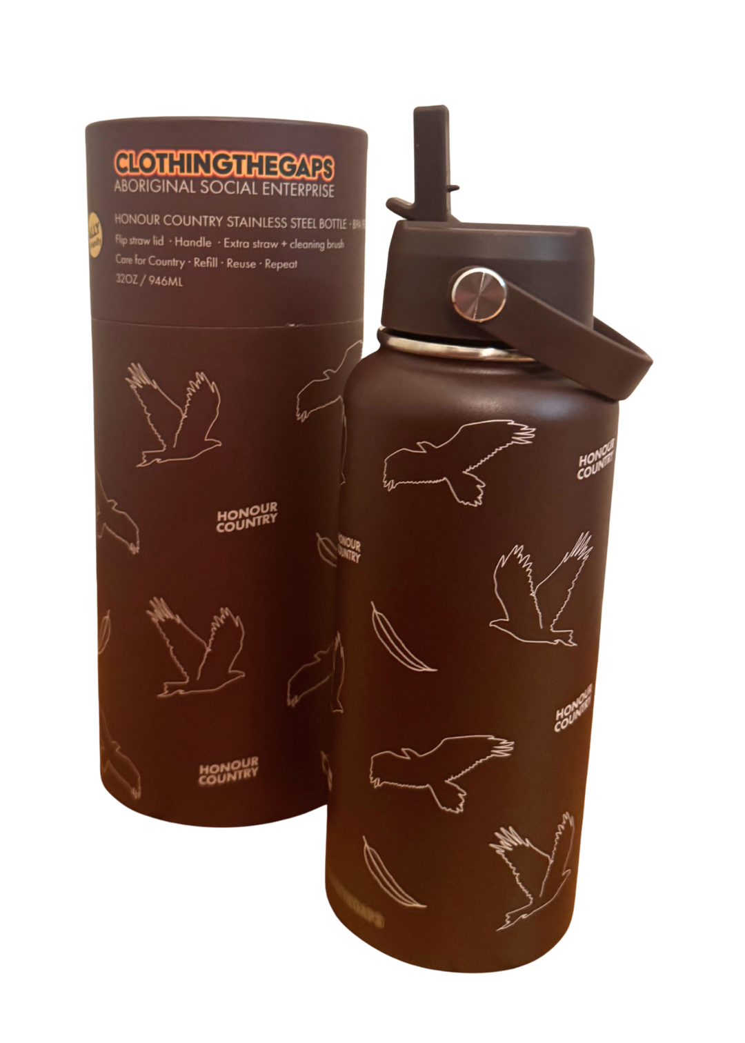 Honour Country Stainless Steel Bottle - 946ml / 32oz