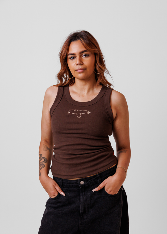 Bunjil Rib Tank - Brown