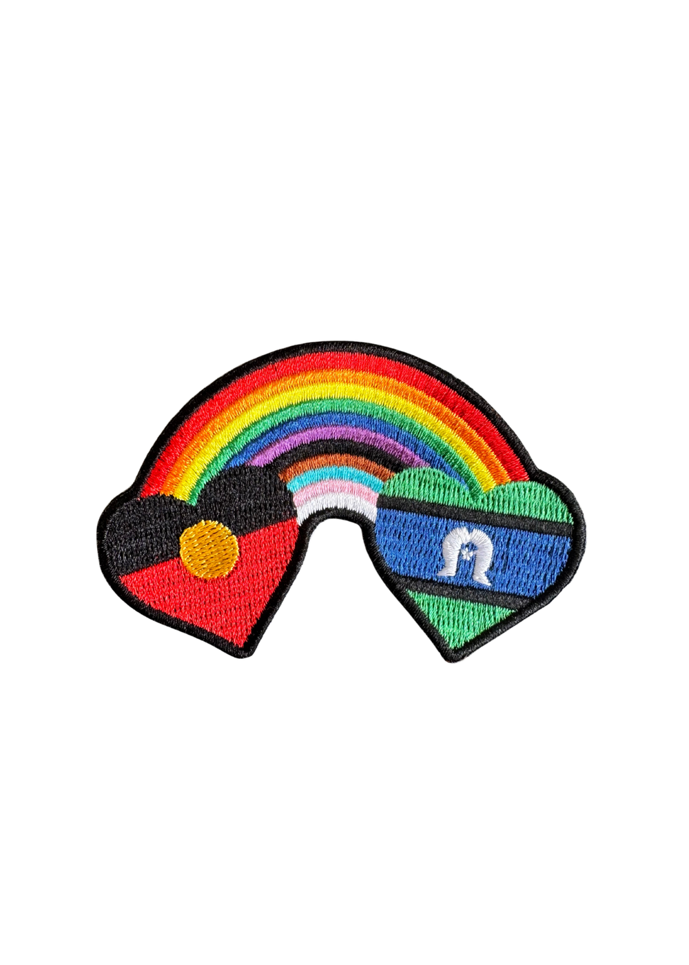 Blak Rainbow Luv Sew On Patch