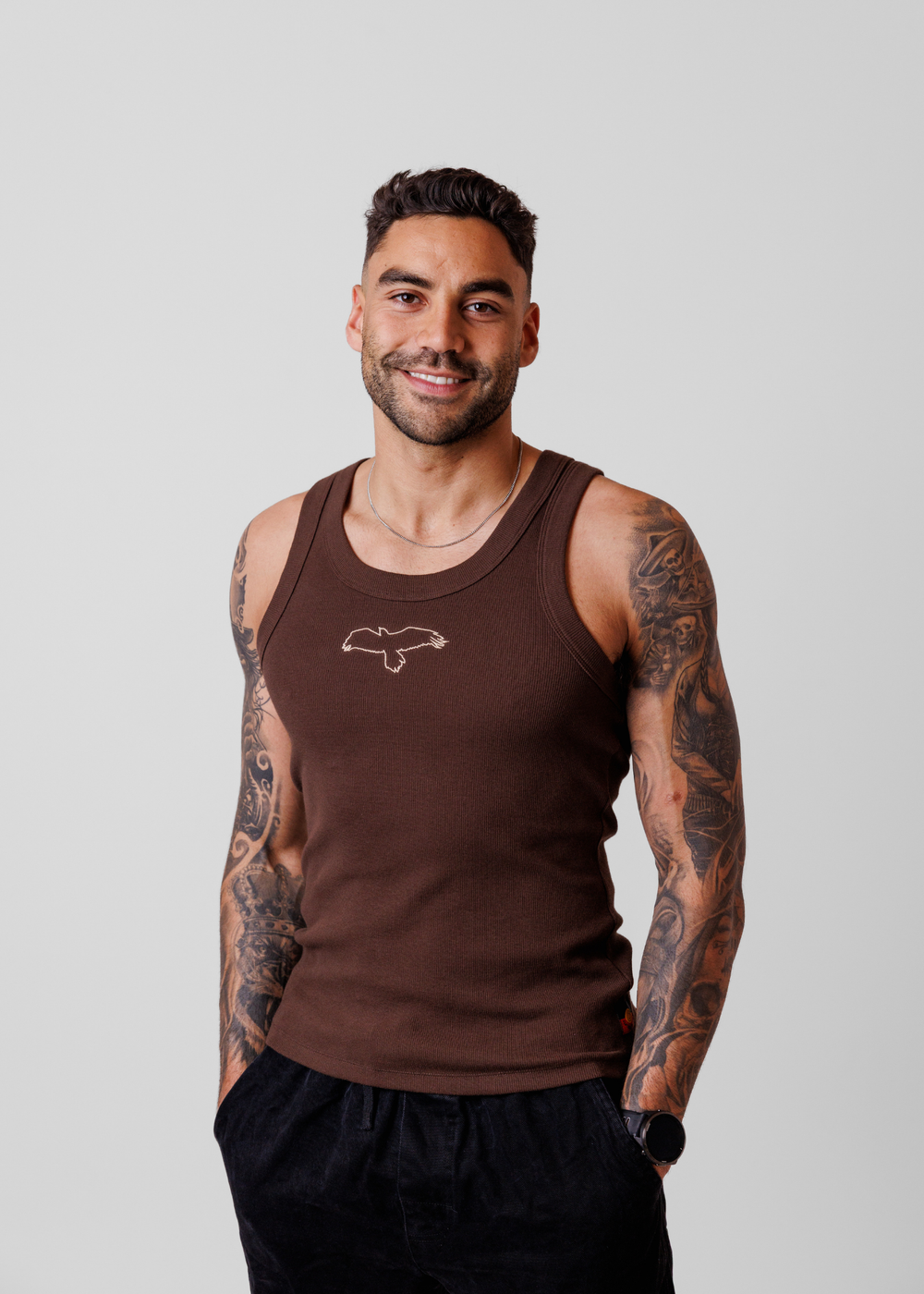 Bunjil Rib Tank - Brown