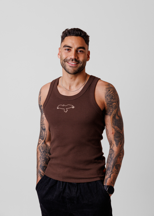 Bunjil Rib Tank - Brown