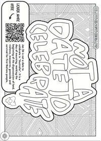 Not A Date To Celebrate Colour In Page DIGITAL DOWNLOAD