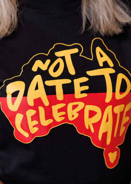 Not A Date To Celebrate Tee - Black