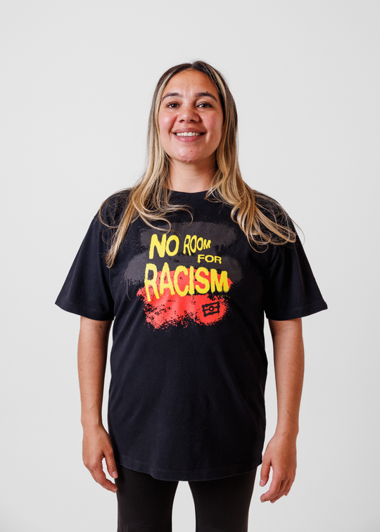 No Room For Racism Tee - Faded Black