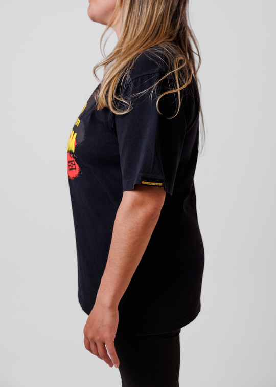 No Room For Racism Tee - Faded Black