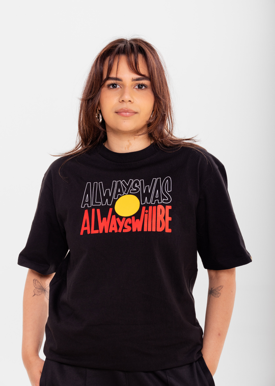 Black Short Sleeve 'Always Was, Always Will Be' Tee