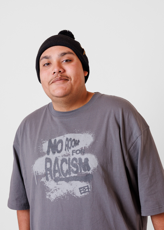 No Room For Racism Tee - Grey