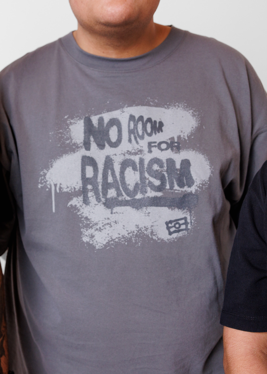 No Room For Racism Tee - Grey