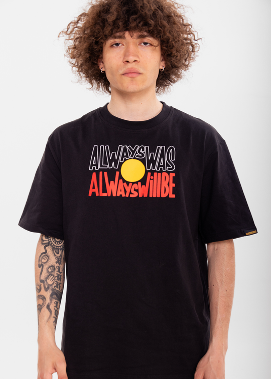 Black Short Sleeve 'Always Was, Always Will Be' Tee