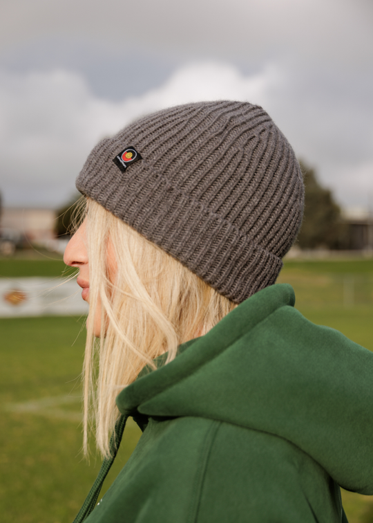 Naarm Wool Beanie - Grey