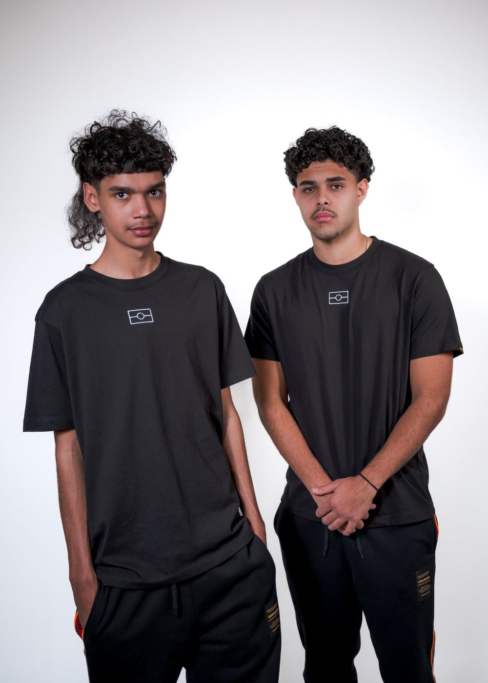 Aboriginal Tee— Black Aboriginal Flag Tee Values Embroidery Tee — Clothing The Gaps 