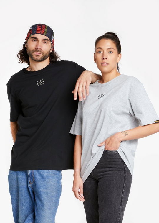 Aboriginal Tee— Black Aboriginal Flag Tee Values Embroidery Tee — Clothing The Gaps 