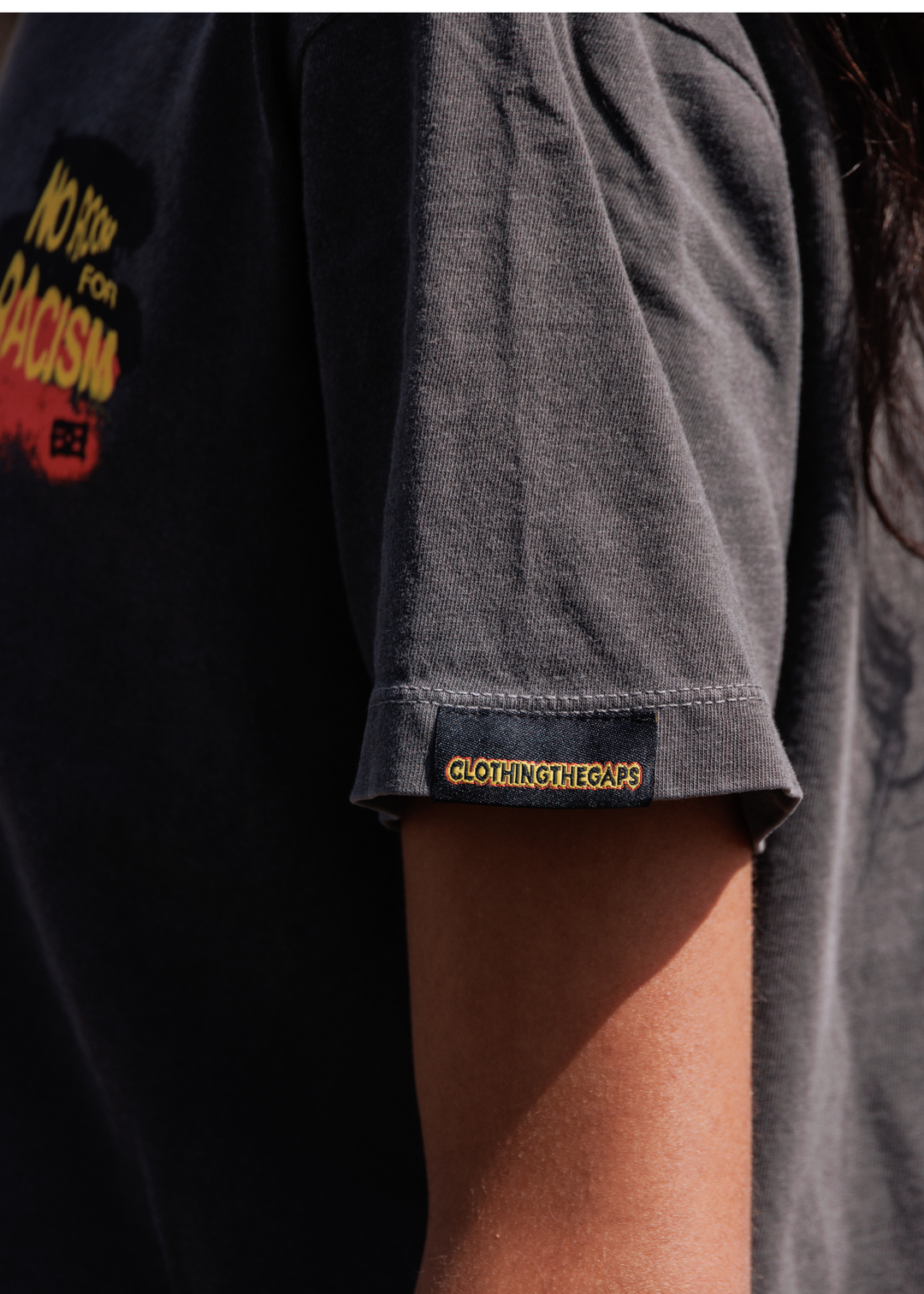 Aboriginal Tee Clothing The Gaps No Room For Racism T-shirt woven label