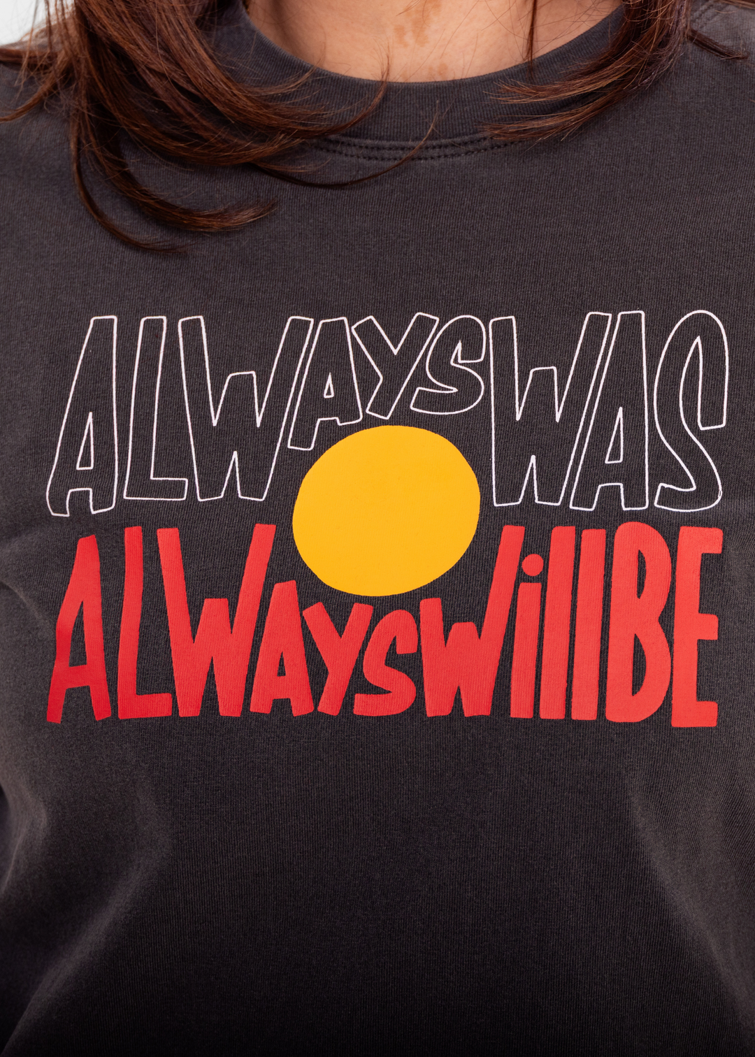 Aboriginal tee with Always Was Always Will Be print — Clothing The Gaps
