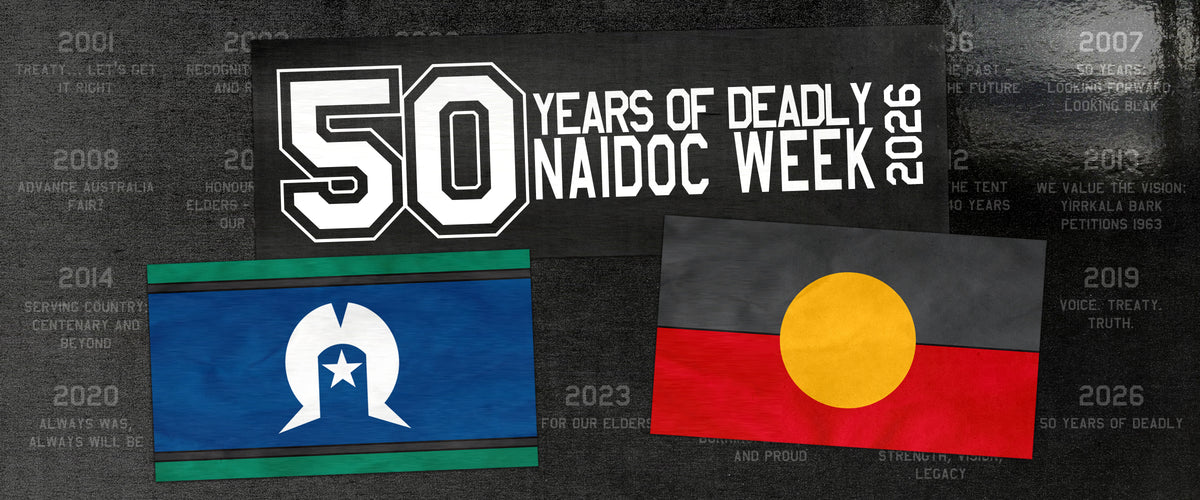 Free NAIDOC 2026 Poster Download | 50 Years of Deadly | Clothing The Gaps