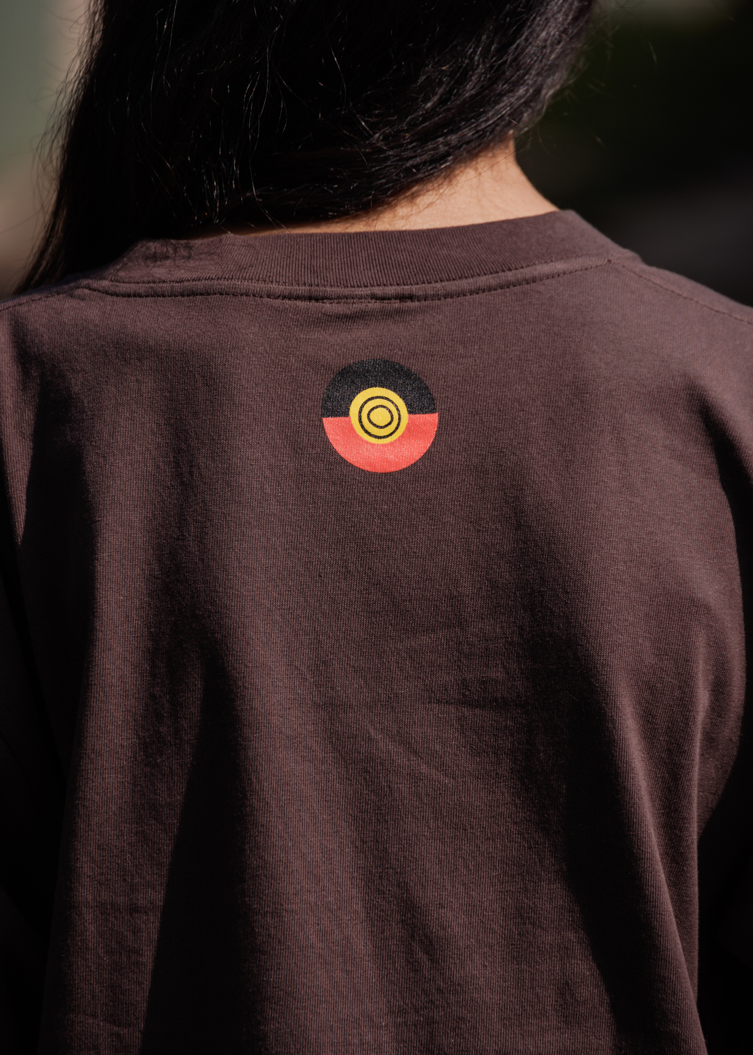 Clothing The Gaps Always Legacy Tee — Brown Retro Script Print Always Was Always Will Be First Nations Social Enterprise Melbourne